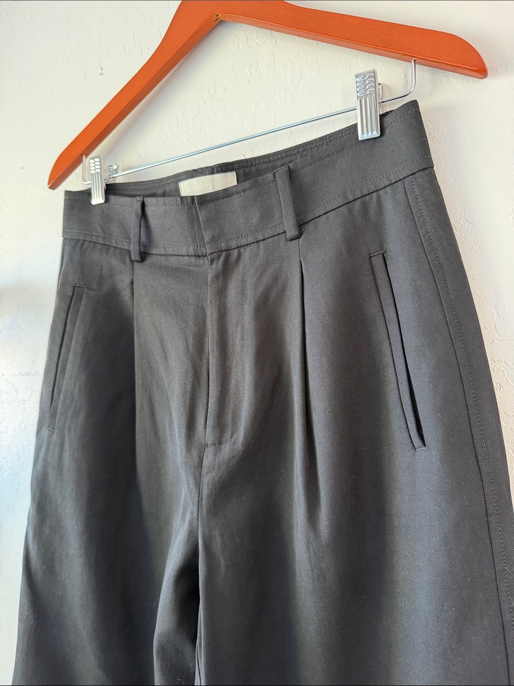EVERLANE Black Wide-Leg Dress Pants